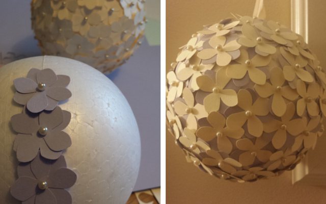 DIY flower paper ball