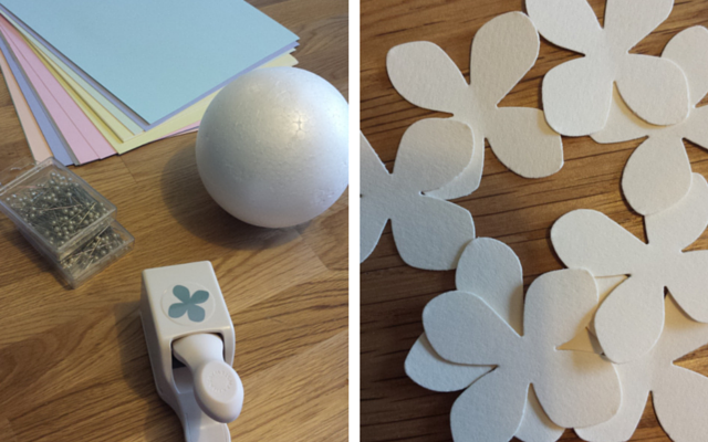 DIY flower paper ball